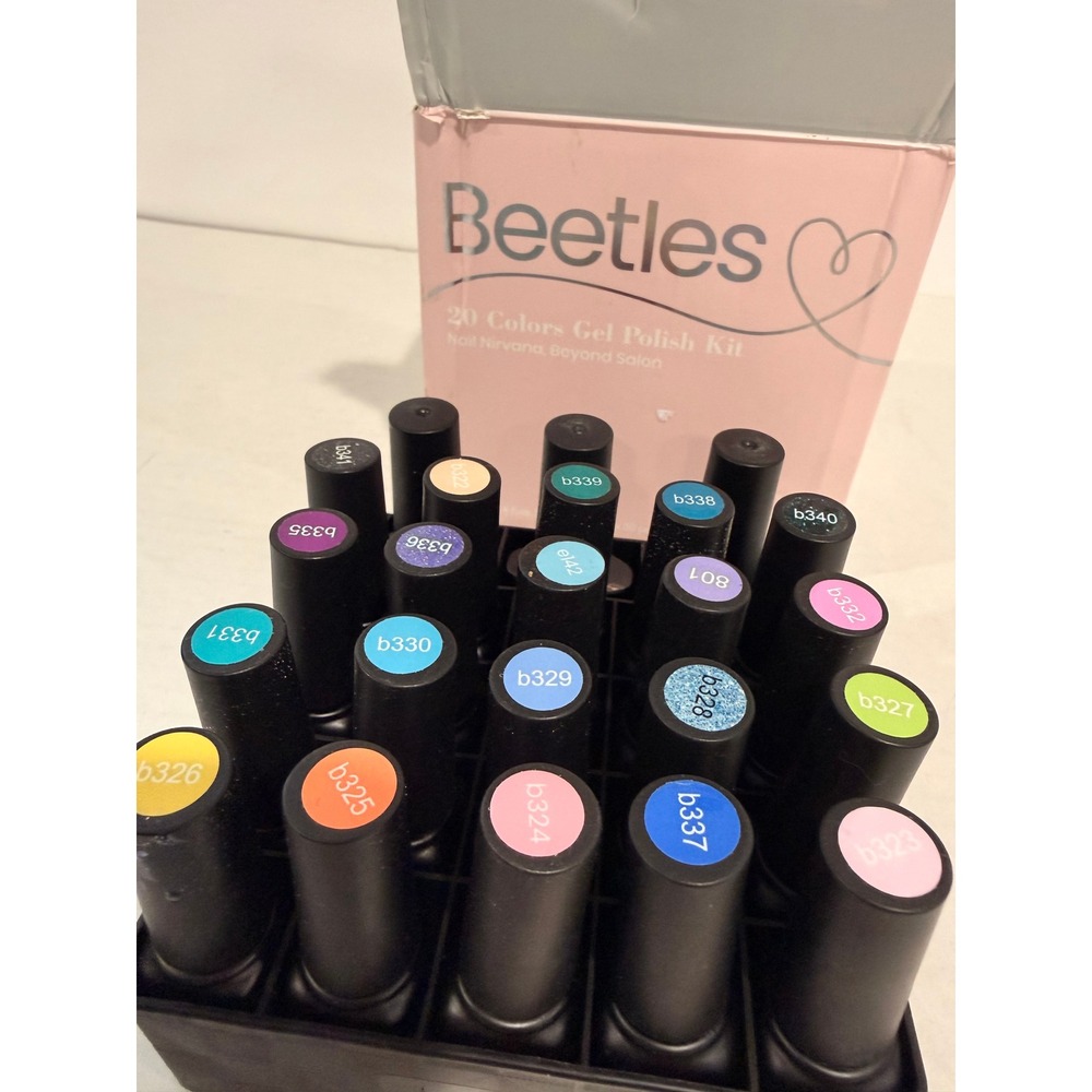 Beetles 20 Colors Gel Polish Kit Nail Nirvana Soak Off Gel Nail Polish Set nib